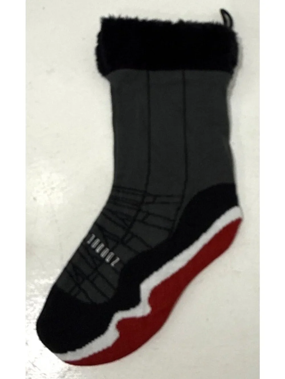 2012 Jordan Sock Christmas Stocking Air Jordan Jumpman Red Black Gray